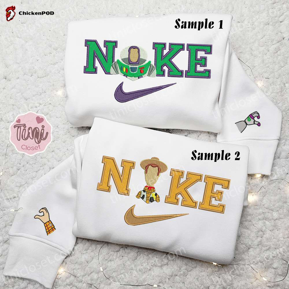 Milk Bear x Nike Swoosh Embroidered Shirt Cartoon Hoodie & Inspired Sweatshirt: Cute Trendy Apparel