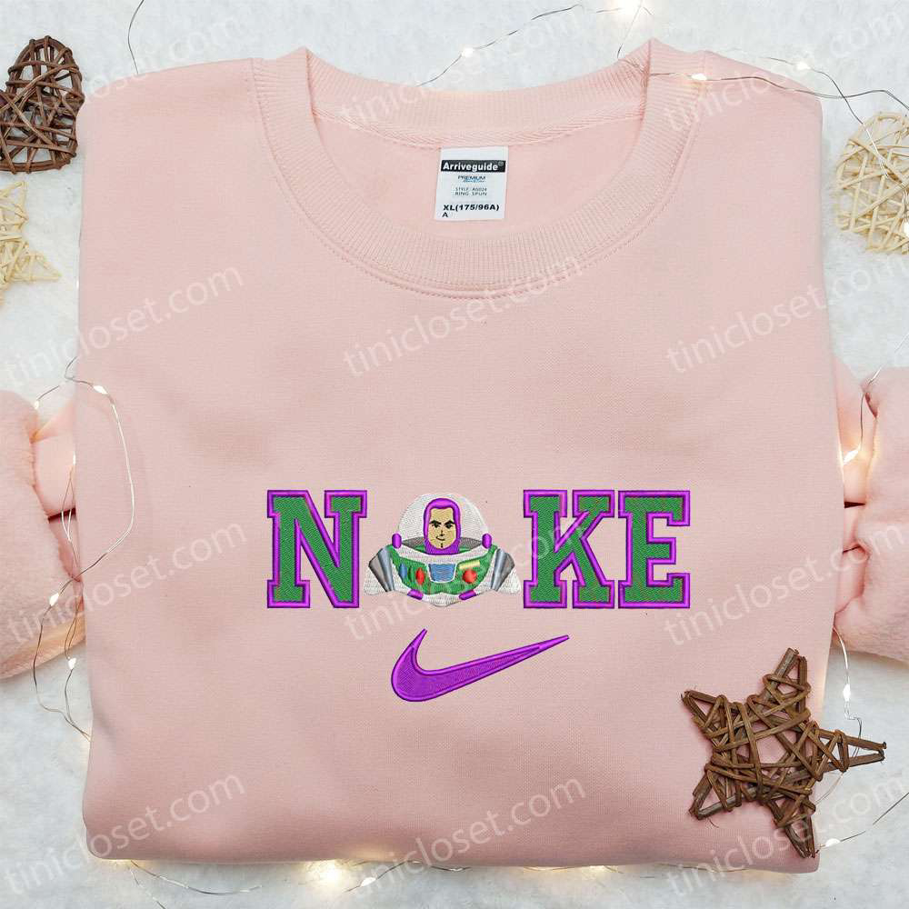 Buzz Lightyear x Nike Cartoon Embroidered Shirt – Toy Story Inspired Nike Shirt