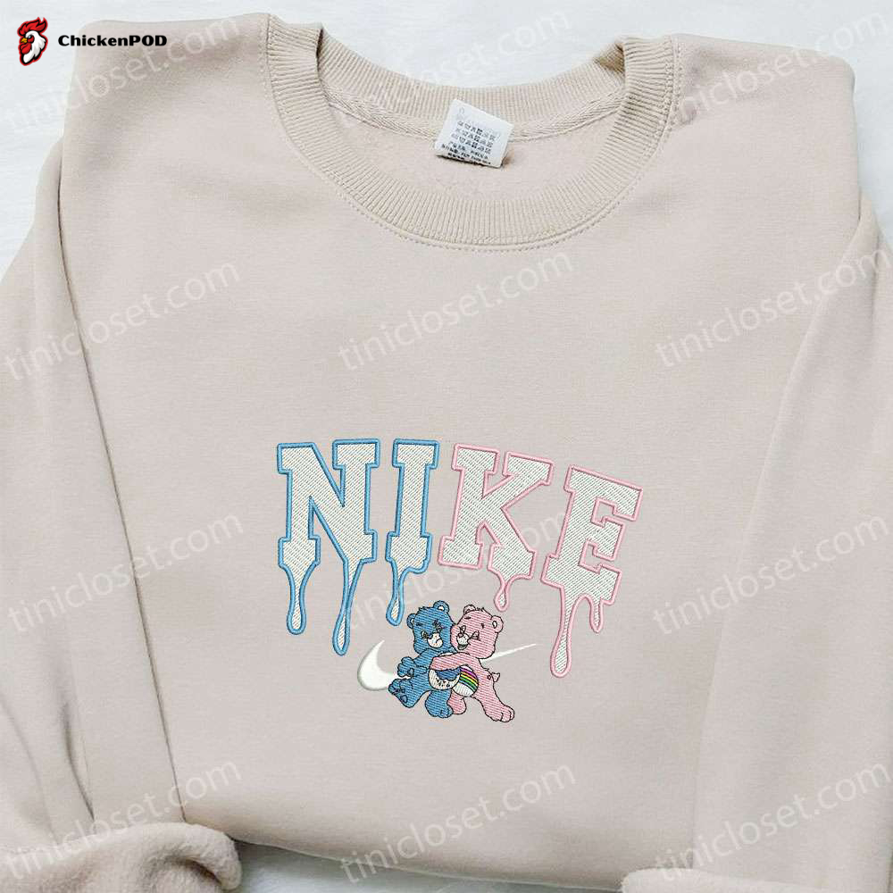 Care Bears x Nike Embroidered Shirt & Cartoon Hoodie: Perfect Kids Gift Ideas