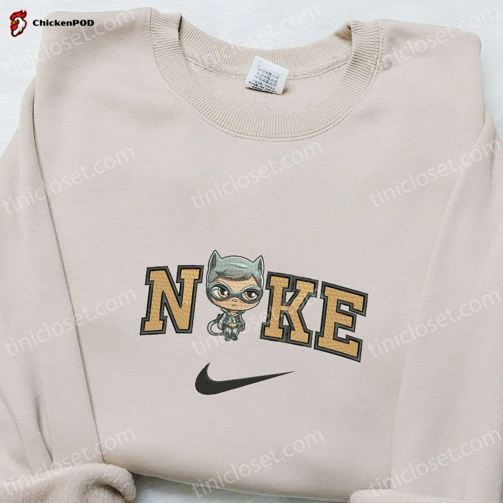 Grinch Head Snow x Nike Embroidered Shirt: Christmas Sweatshirt Perfect Family Gifts