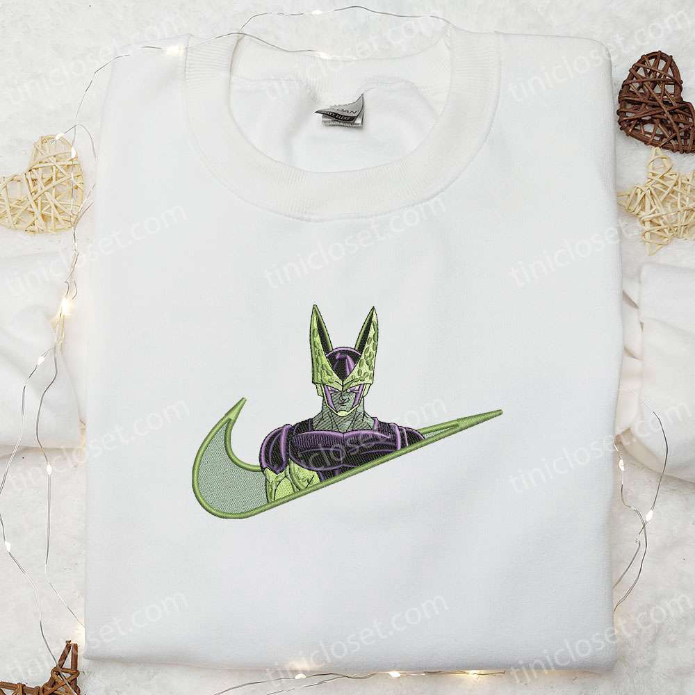 Dragon Ball Z Anime Embroidered Shirt – Unleash Your Inner Cell with this Exclusive Design!