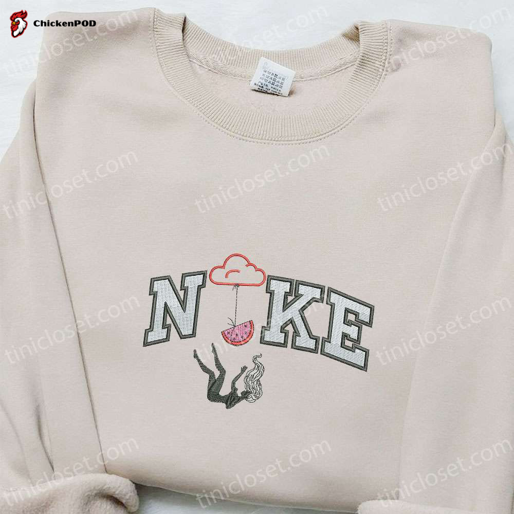 Colorful Cute Bunny x Nike Swoosh Shirt & Hoodie: Best Family Gifts Nike Inspired Embroidery