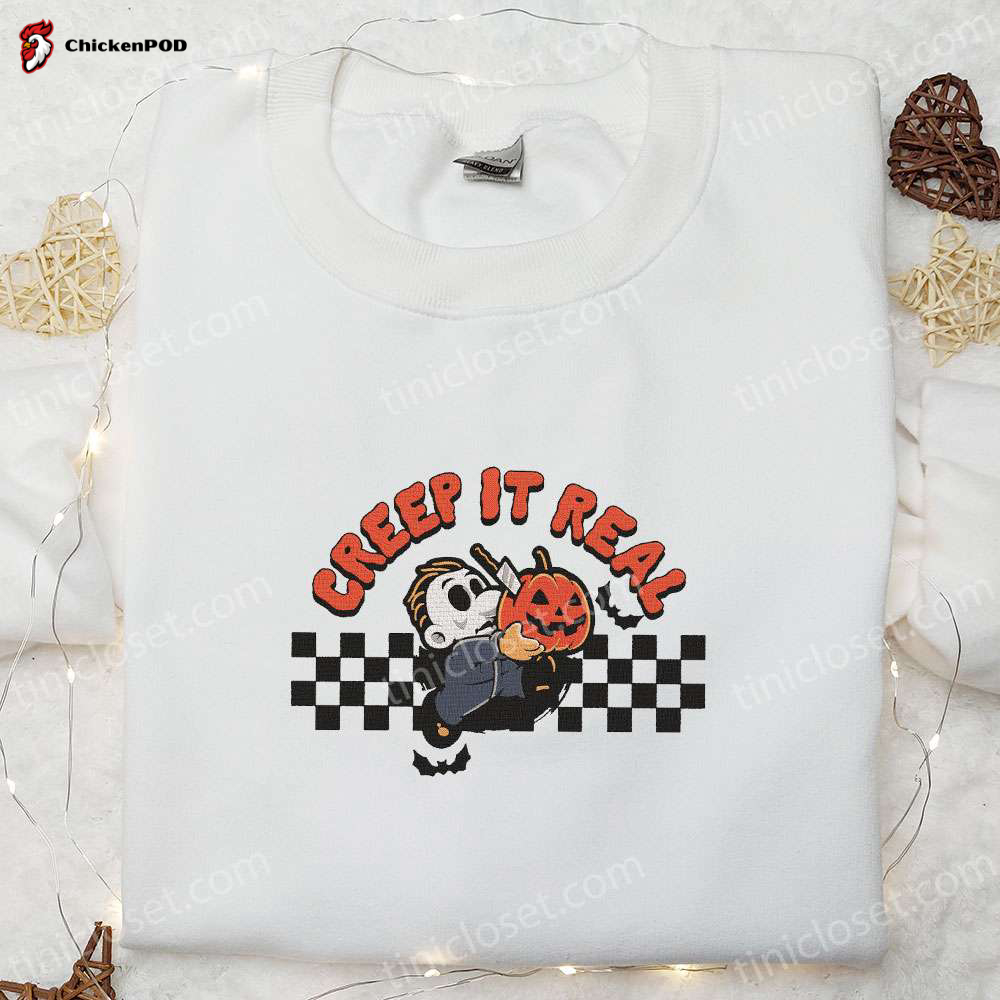 Creep It Real Pennywise Embroidered Shirt & IT Movie Sweatshirt – Best Family Gift Ideas