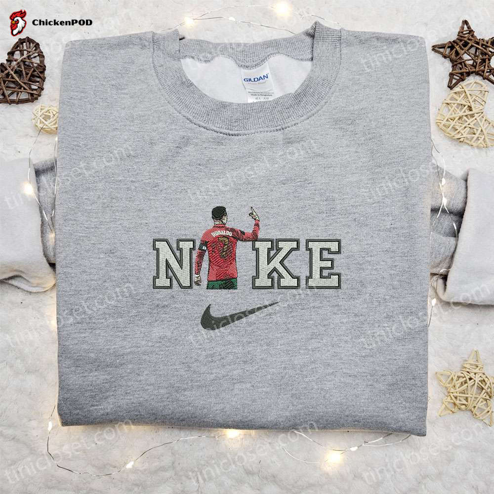 Cristiano Ronaldo x Nike Embroidered Sweatshirt: Celebrity Shirt Perfect Family Gift