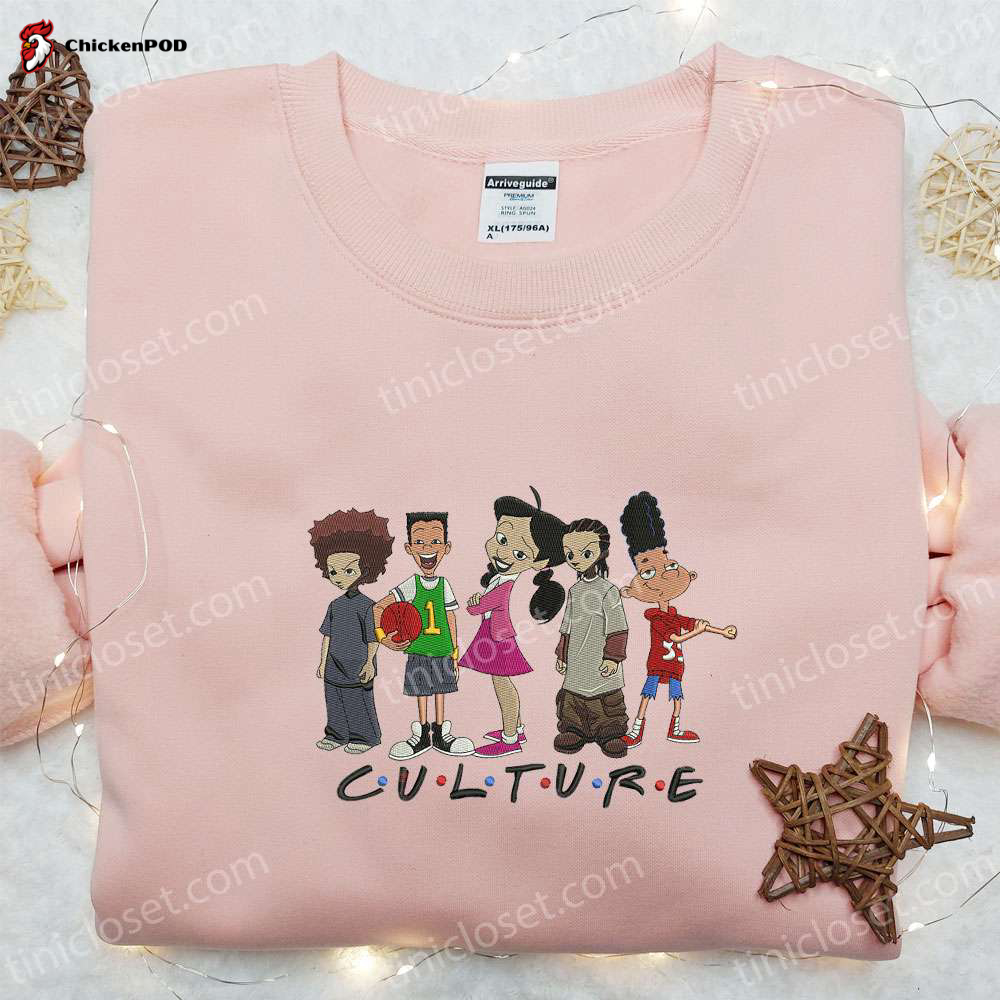 Cute Cartoon Embroidered Shirt – Embrace Cultural Friendship with this Stylish Garment