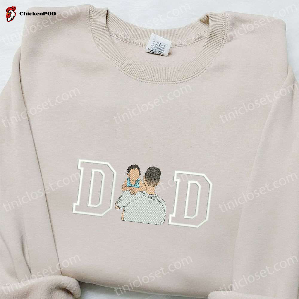 Father s Day Embroidered Shirt: Celebrate with Dad and Baby Unique Gift for New Dads