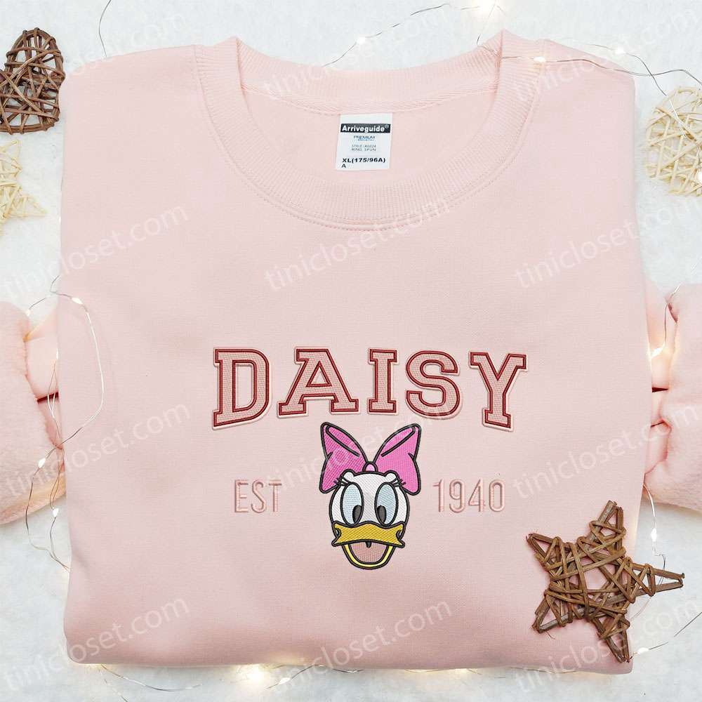 Daisy Est 1940 Embroidered Shirt & Disney Characters Hoodie: Best Gift Ideas