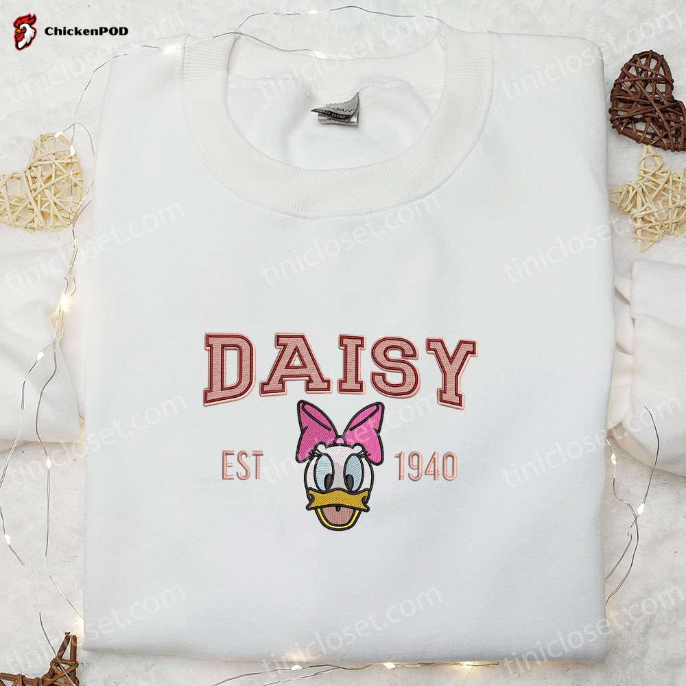 Daisy Est 1940 Embroidered Shirt & Disney Characters Hoodie: Best Gift Ideas