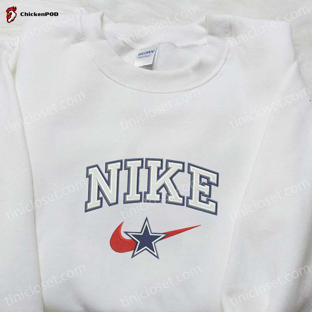 Dallas Cowboys x Nike Embroidered Shirt: NFL Sports Hoodie – Stylish High-Quality Nike Inspired Gear