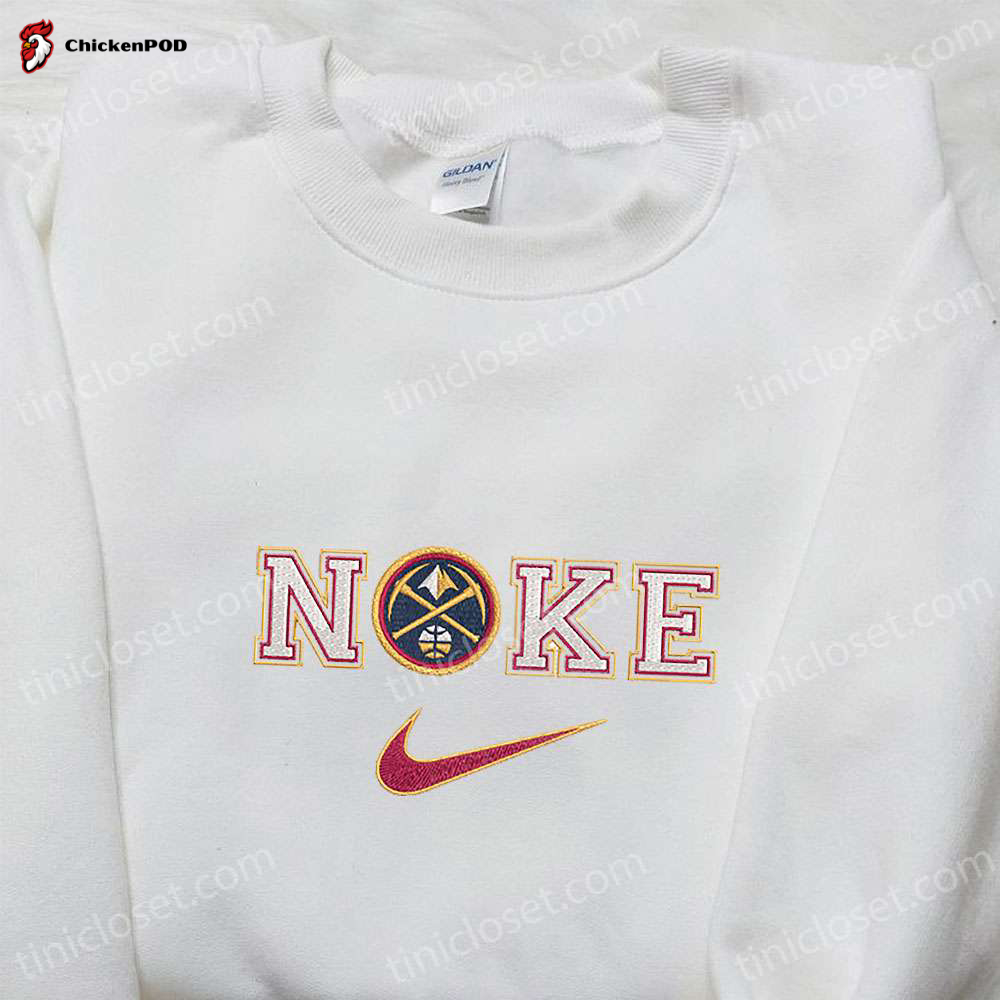 Denver Nuggets x Nike Embroidered Shirt – NBA Sports Hoodie Nike Inspired Design