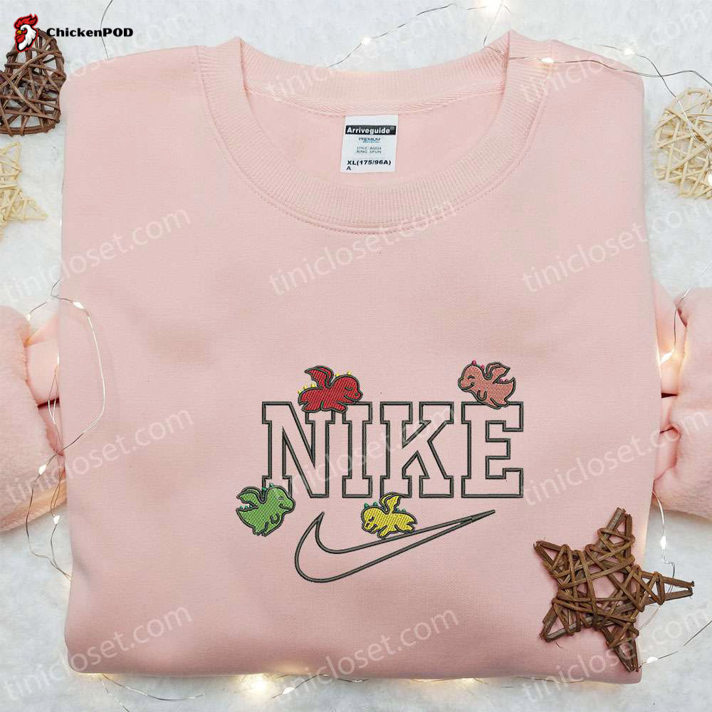 Nike x Stitch Hercules Embroidered Shirt – Custom Cute Halloween Design