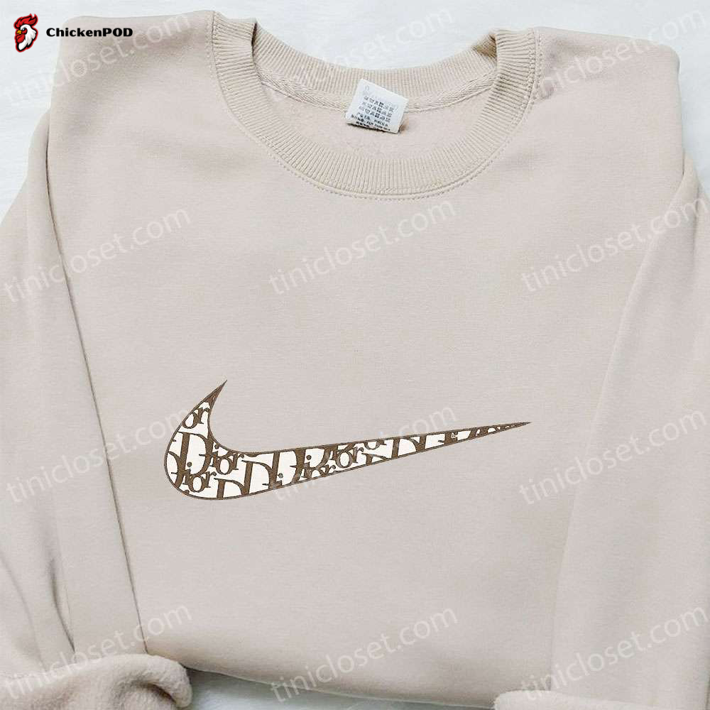 Mushroom x Swoosh Embroidered Shirt: Nike Inspired Best Gift Idea for Family