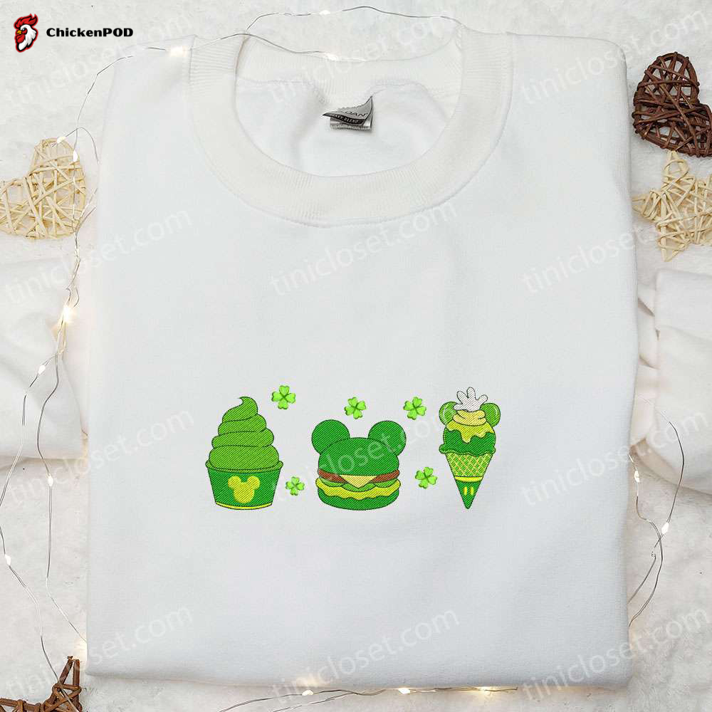 Disney Saint Patrick’s Day Snacks Shirt & Hoodie: Fun Embroidered Gift Ideas