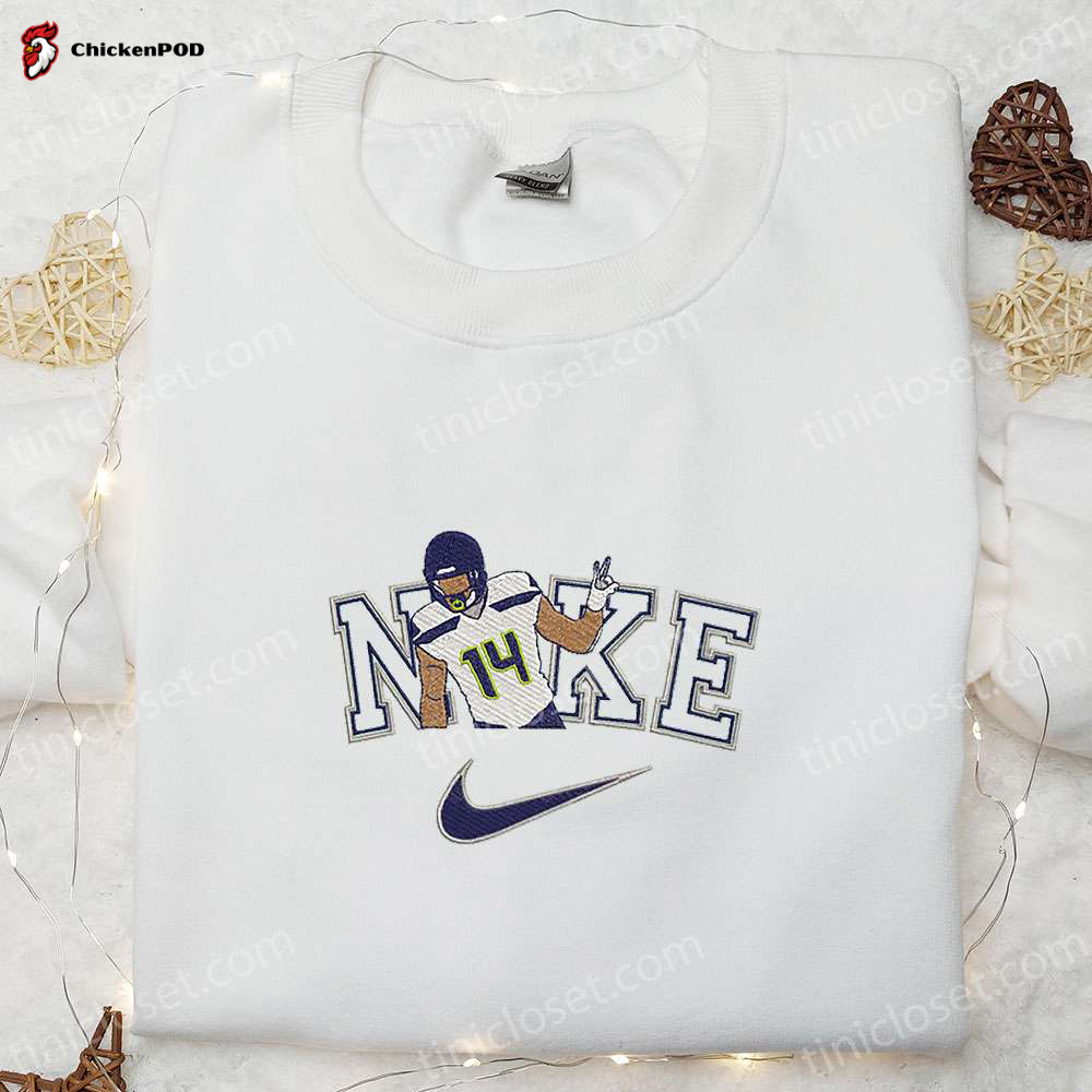 DK Metcalf x Nike Embroidered Shirt & Celebrity Hoodie – NFL Sports Apparel