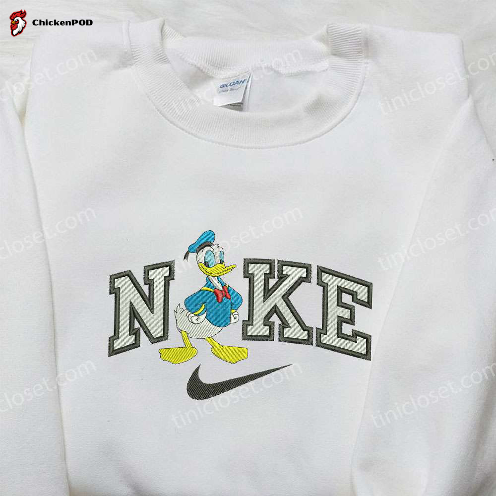 Exclusive Donald Duck x Nike Embroidered Shirt – Customizable and Stylish Nike Tee