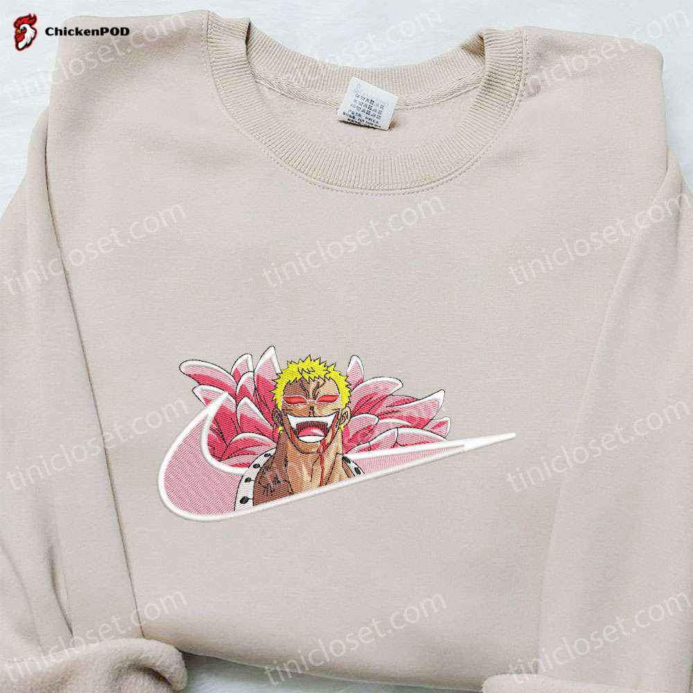 Monkey D Luffy x Nike Anime Sweatshirt & T-shirt: Best Birthday Gift Ideas with Nike-inspired Embroidery