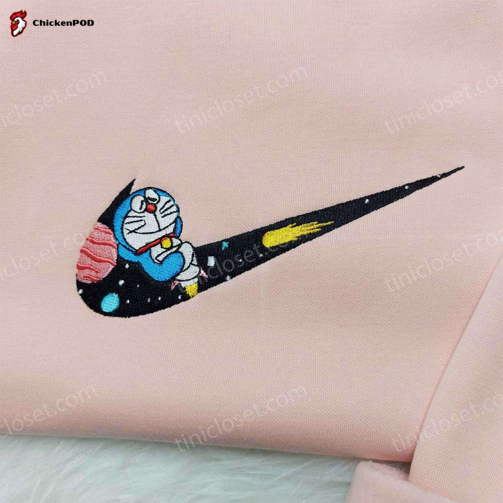 Doraemon Nike Embroidered Shirt & Anime Hoodie: Cute Anime Gifts for Friends