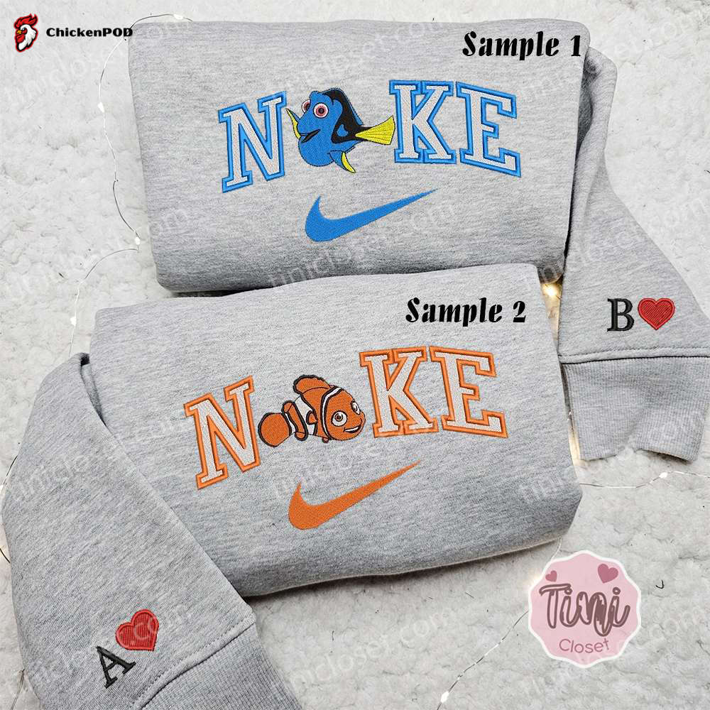 Daisy and Donald Duck Xmas x Nike Couple Shirt Disney Characters Embroidered Hoodie