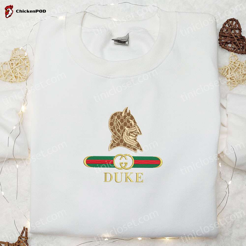 Duke Blue Devils x Gucci Embroidered Shirt & Hoodie: NCAA Sports Gift Idea