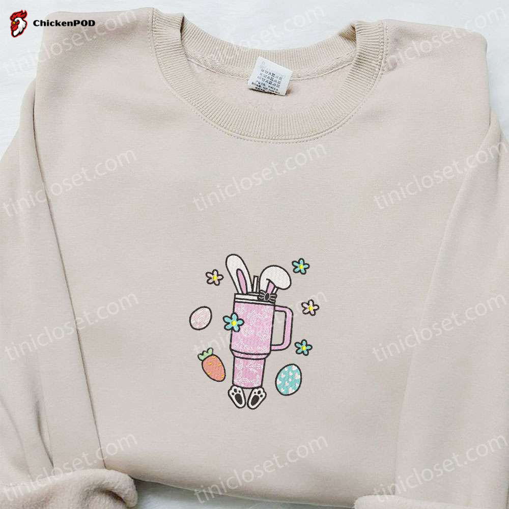 Embroidered Easter Bunny Thermo Cup Shirt & Thanksgiving Hoodie: Best Holiday Gift Ideas