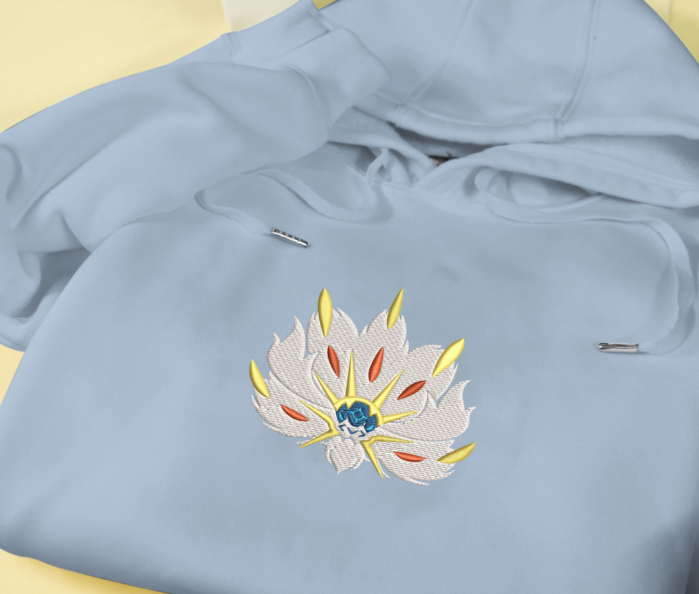 Volcarona Fire Hoodie: Stylish Embroidered Sweatshirt for a Unique Gift