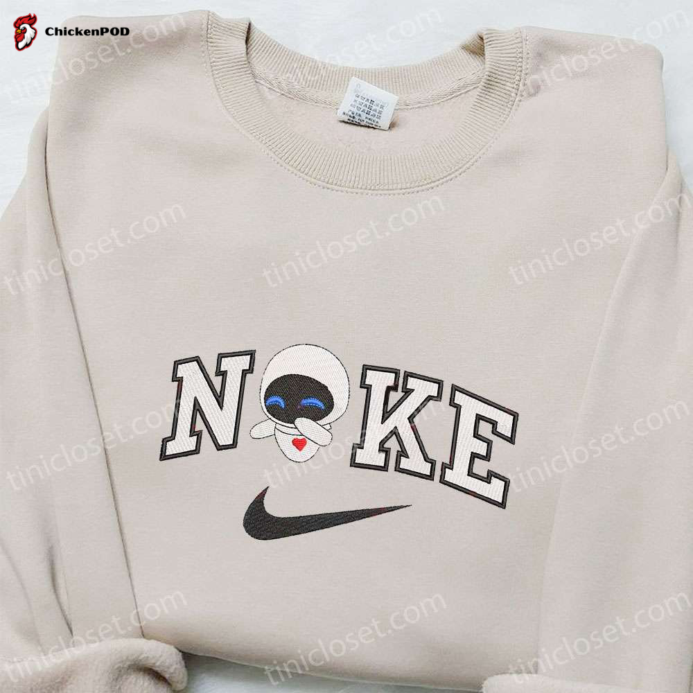 Eve x Nike Cartoon Embroidered Sweatshirt: Best Nike Inspired Hoodie Ideal Birthday Gift for Family