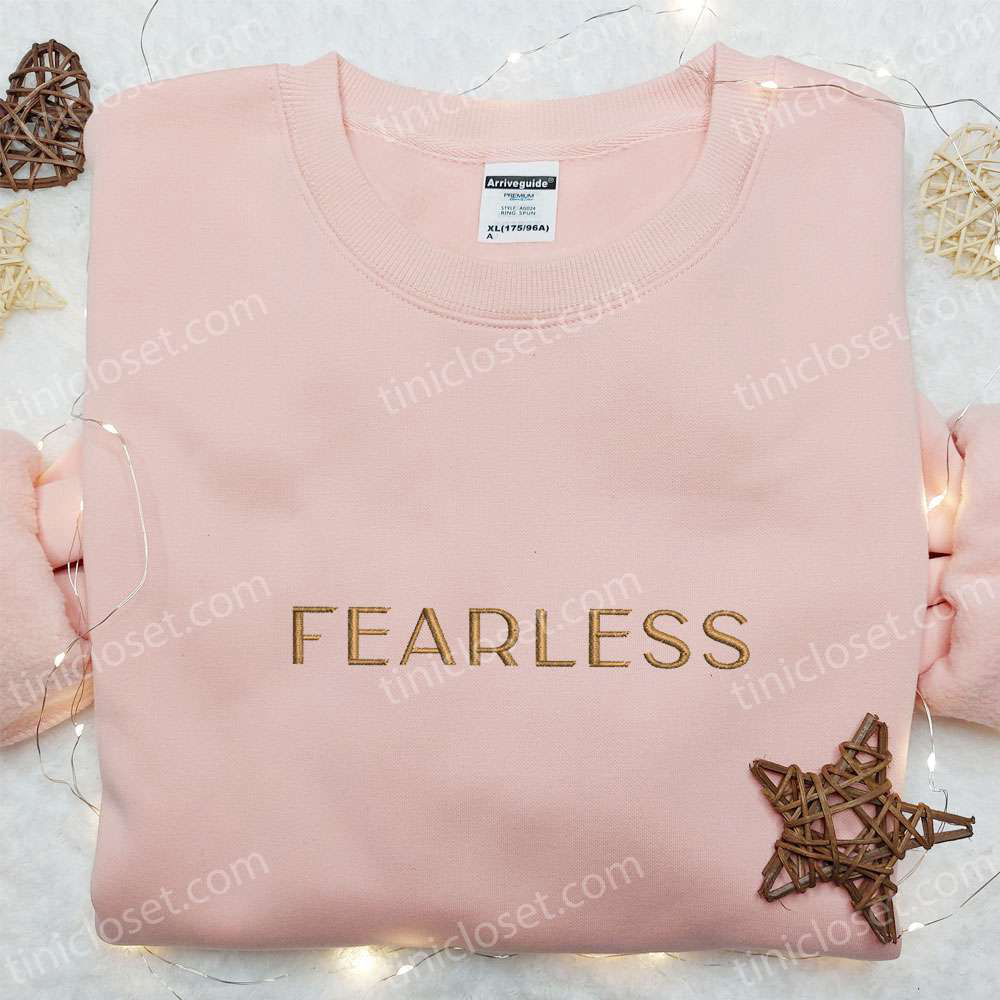 Taylor Swift Fearless Eras Tour Embroidered Shirt & Hoodie: Ultimate Music Gift for Fans