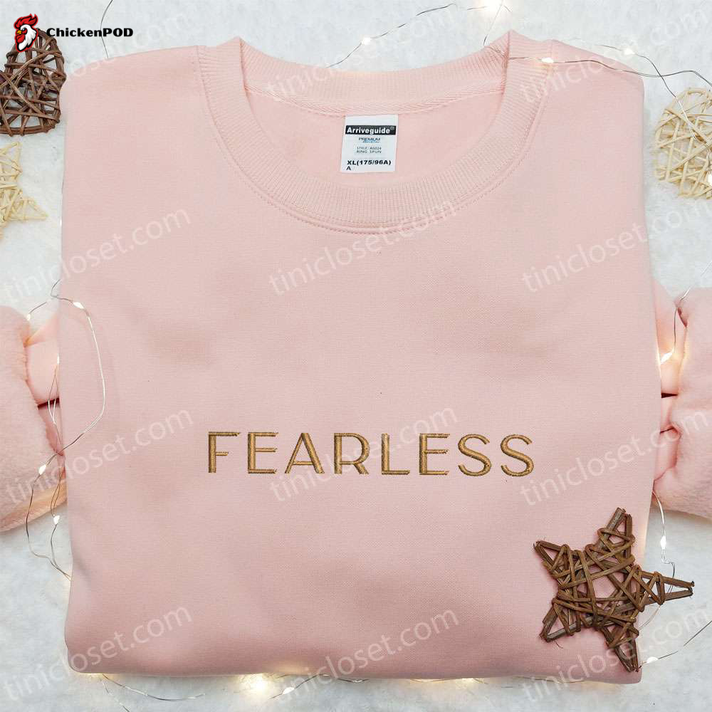 Taylor Swift Fearless Eras Tour Embroidered Shirt & Hoodie: Ultimate Music Gift for Fans