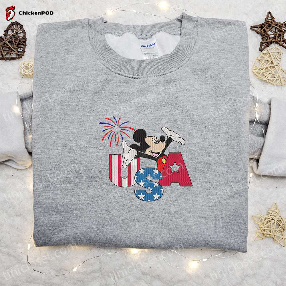 Firework USA Mickey Mouse Embroidered Shirt: Disney s Best Patriotic Apparel!