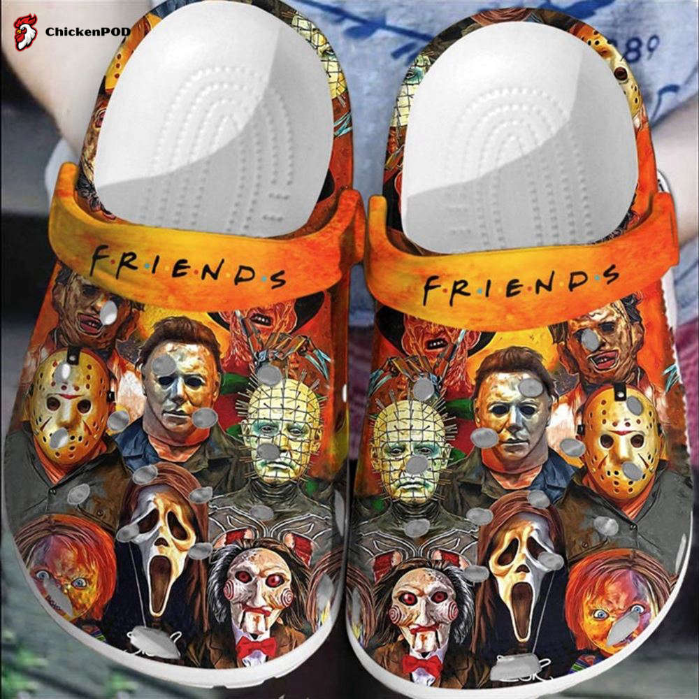 Halloween Black Michael Myers Crocs-Slippers Crocband Clogs