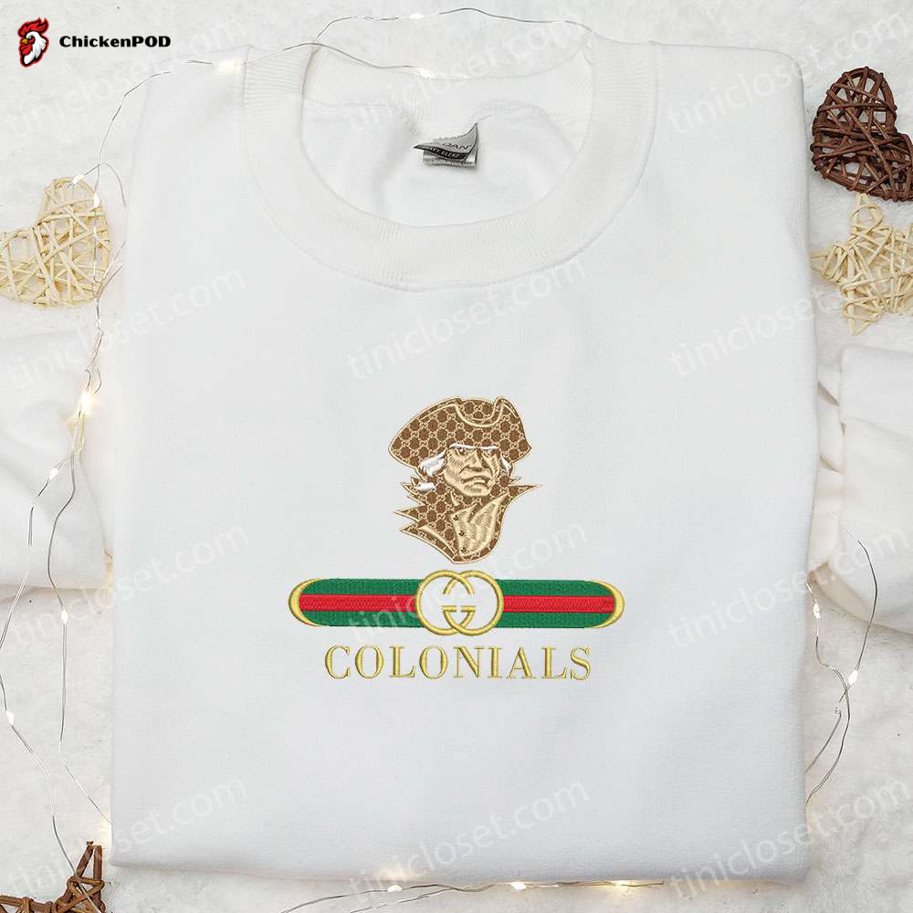 George Washington Colonials x Gucci Embroidered Shirt & NCAA Sports Hoodie: Ultimate Gift Idea for Fans!