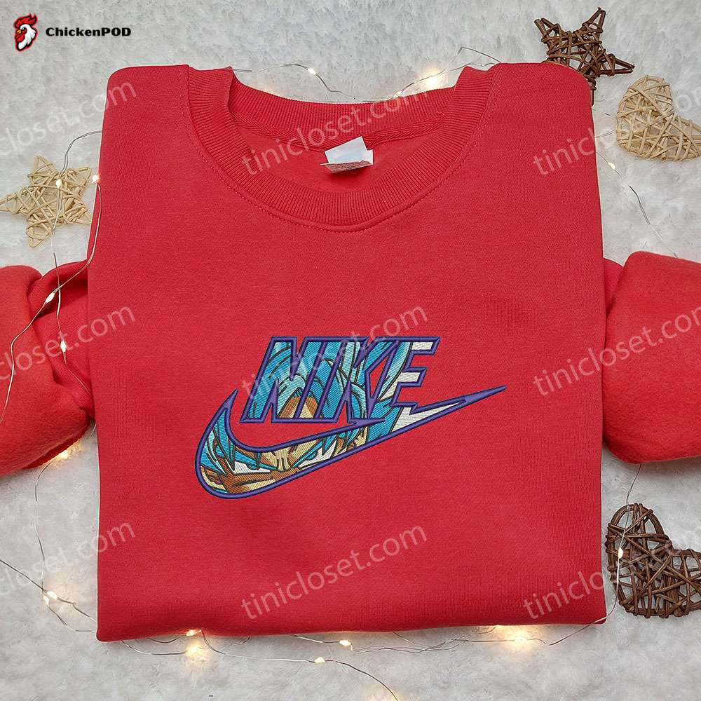 Dragon Ball Goku Angel x Nike Embroidered Shirt – Customized and Stylish Nike Shirt