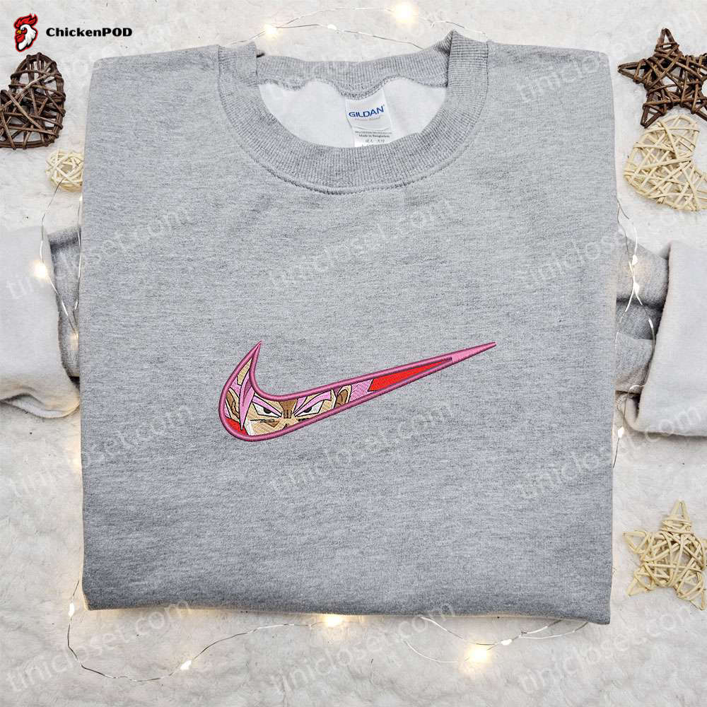 Exclusive Goku Super Saiyan Rosé x Nike Anime Embroidered Shirt – Dragon Ball Custom Nike Tee