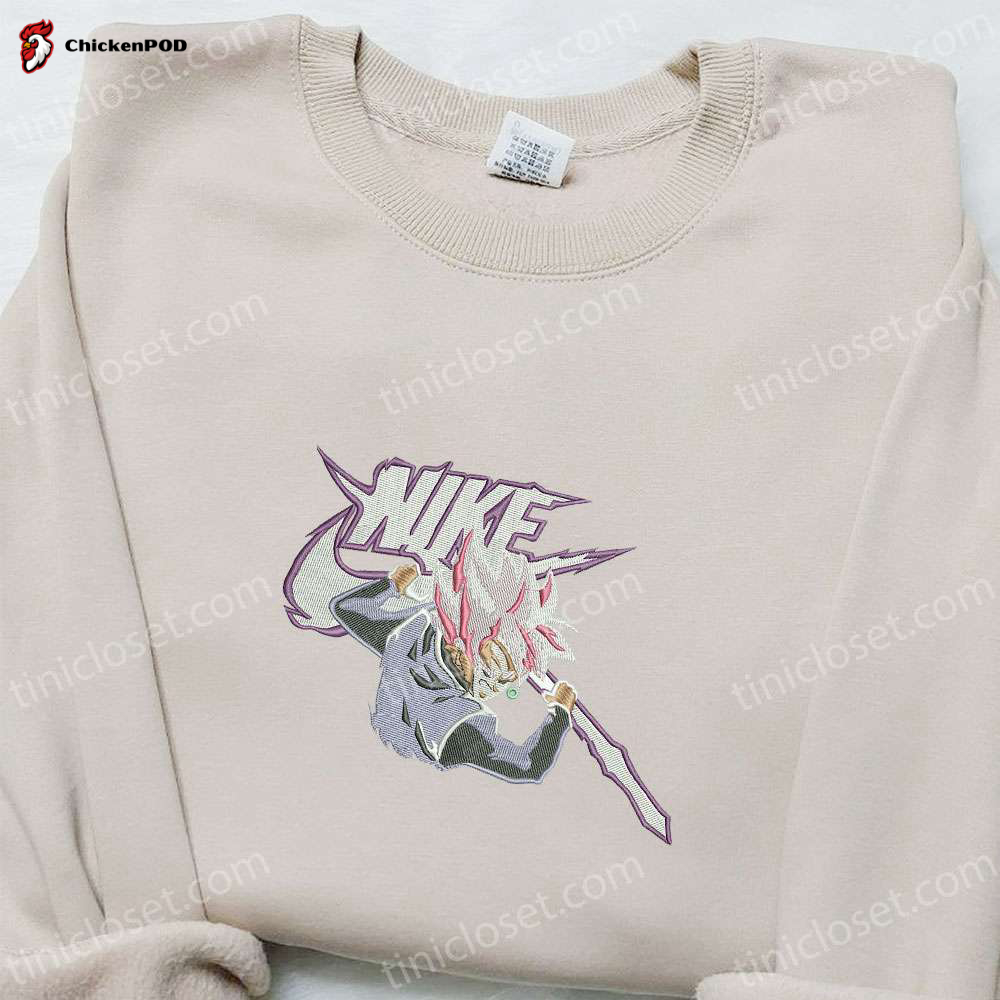 Goku Super Saiyan Rose x Nike Anime Embroidered Tshirt – Dragon Ball & Nike Inspired Shirt