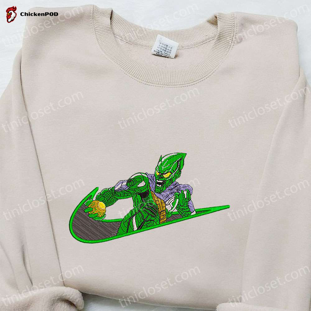 Green Goblin Movie x Swoosh Hoodie & Marvel Cinematic Universe Shirt: Best Family Gift Ideas