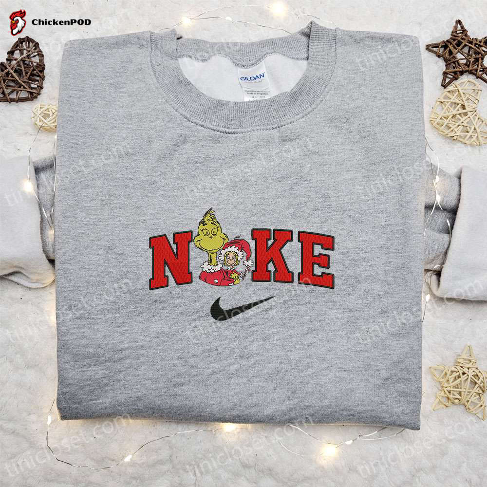 Hello Kitty x Nike Christmas Embroidered Sweatshirt: Festive Merry Christmas Shirt Perfect Gift Ideas