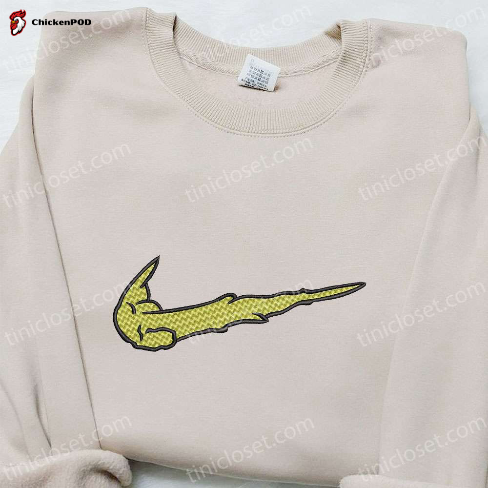 Exclusive Mike Wazowski x Nike Cartoon Embroidered Shirt & Disney Hoodie – Custom Nike T-shirt