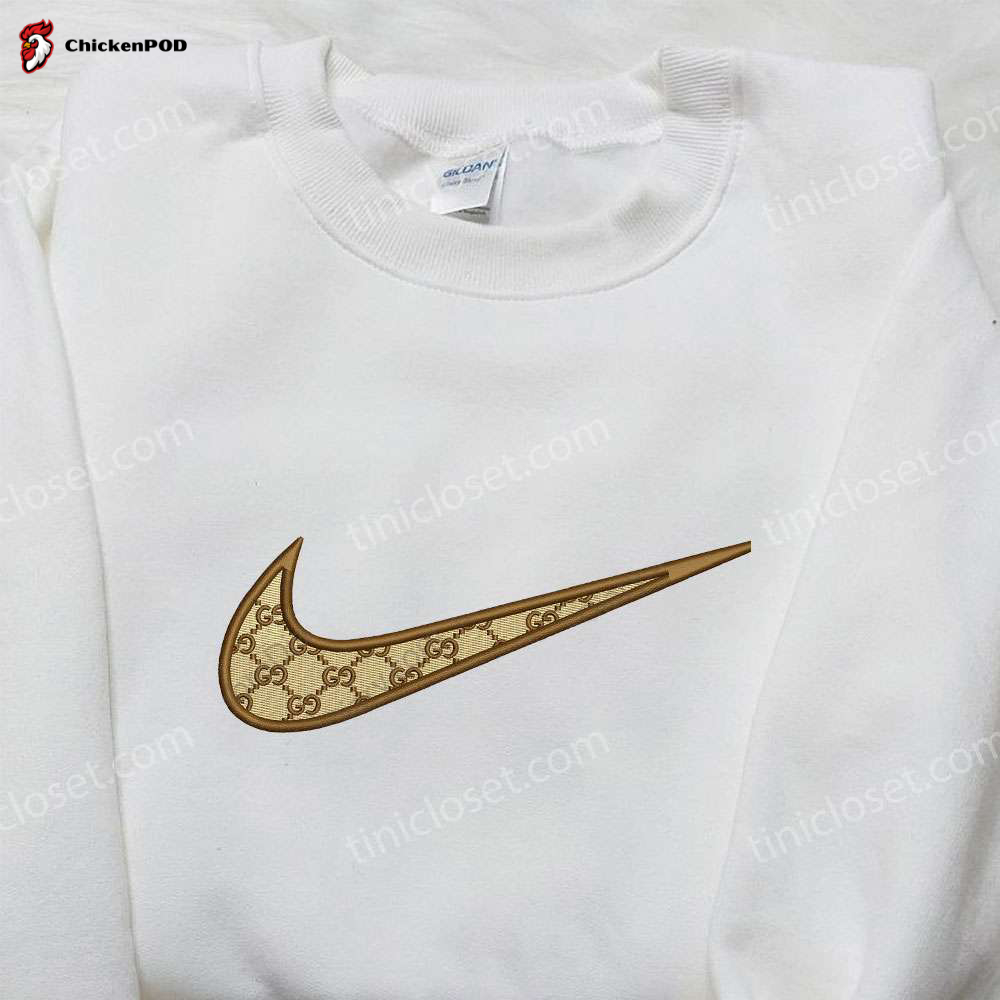 Gucci x Nike Swoosh Embroidered Shirt: Best Nike Inspired Gift for Family