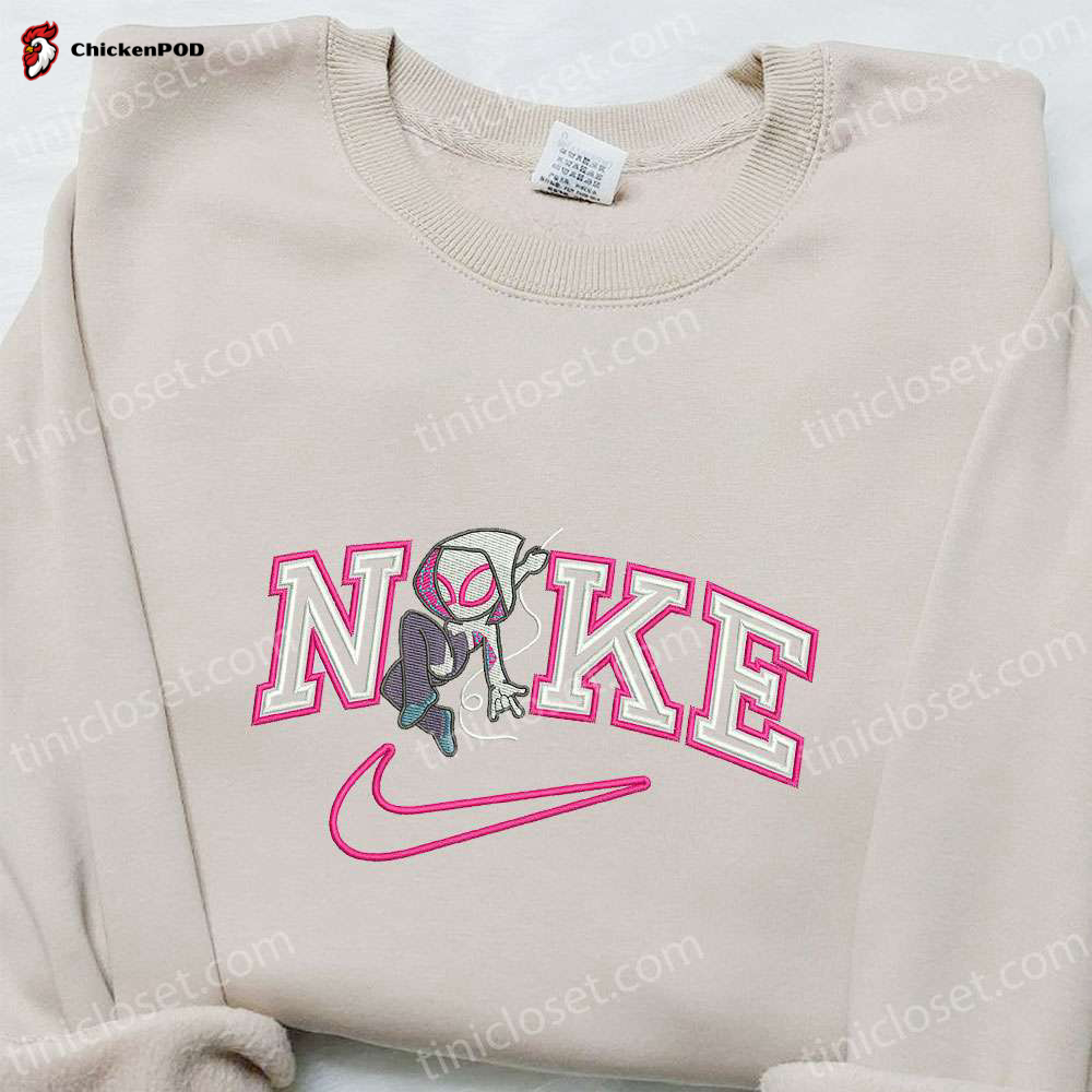 Marvel Universe Embroidered Hoodie & Gwen Movie x Nike Sweatshirt – Custom Nike Embroidered T-shirt