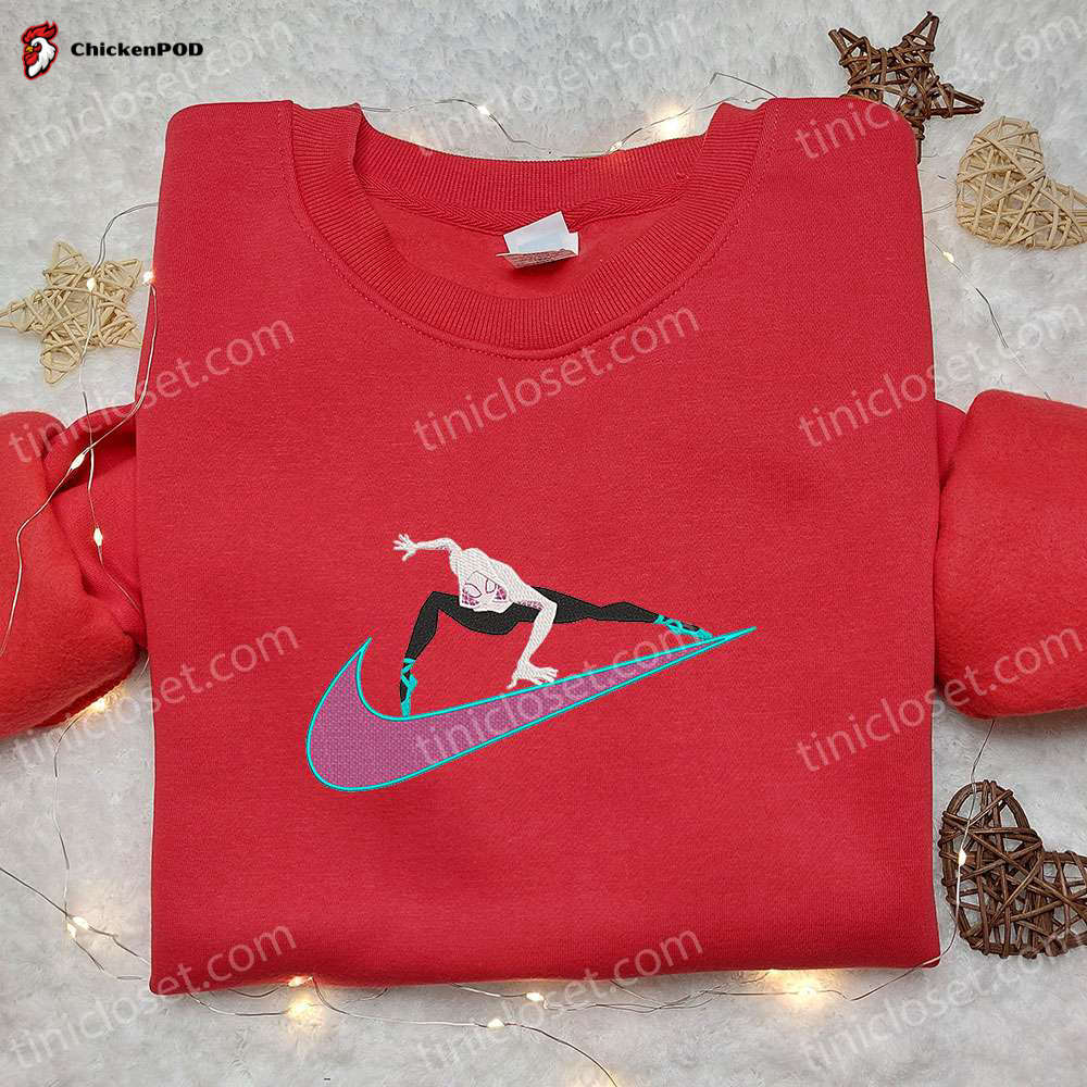 Gwen Stacy x Nike Swoosh & Marvel Cosmic Embroidered Shirts – Nike Inspired Stylish & Trendy