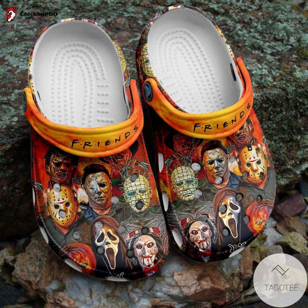 Halloween Floral Horror Villains Top Killer Characters Movie Crocband Clogs