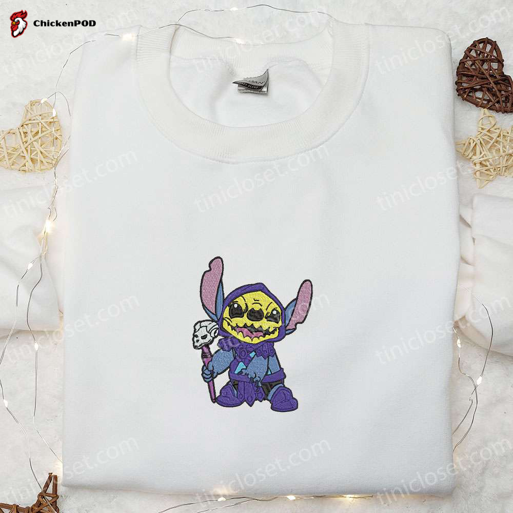 Halloween Stitch Cosplay Embroidered Sweatshirt & Shirts: Disney Funny T-shirt Spooktacular Styles!