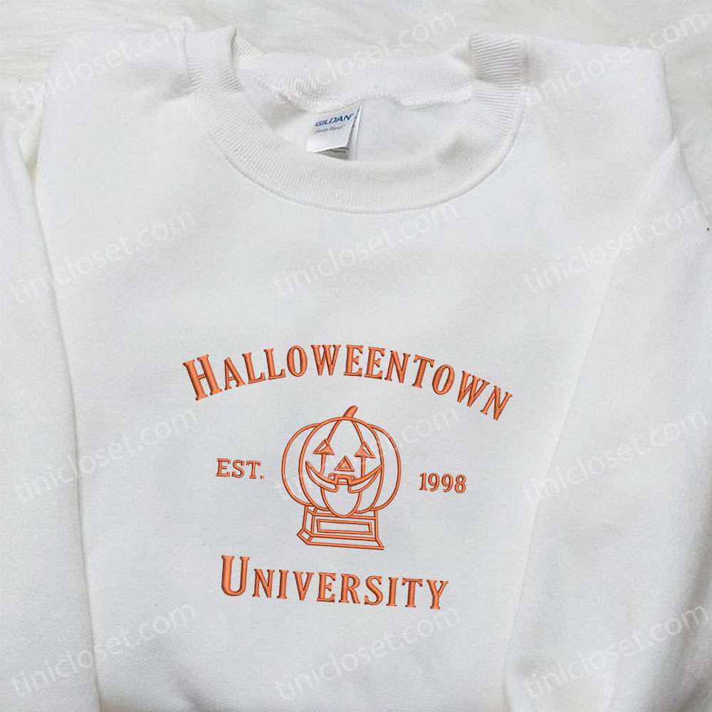 Halloween Town Est 1998 Vintage Embroidered Shirt – Perfect Gift for Halloween Lovers