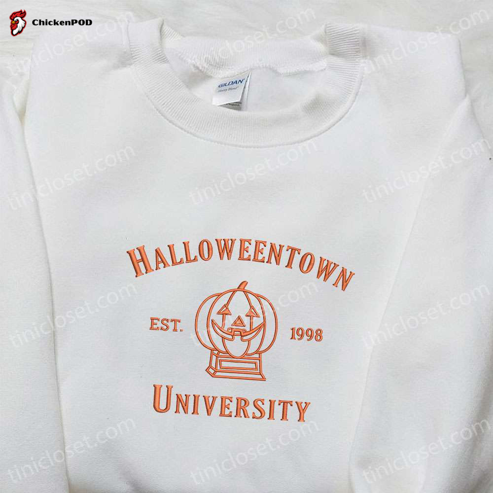 Halloween Town Est 1998 Vintage Embroidered Shirt – Perfect Gift for Halloween Lovers