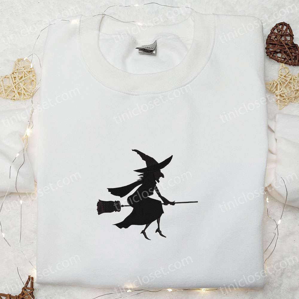 Spooky Halloween Witch Silhouette Shirt: Best Gift for Halloween Lovers – Spirit Halloween T-shirt