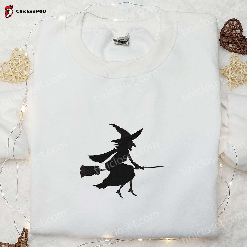 Spooky Halloween Witch Silhouette Shirt: Best Gift for Halloween Lovers – Spirit Halloween T-shirt