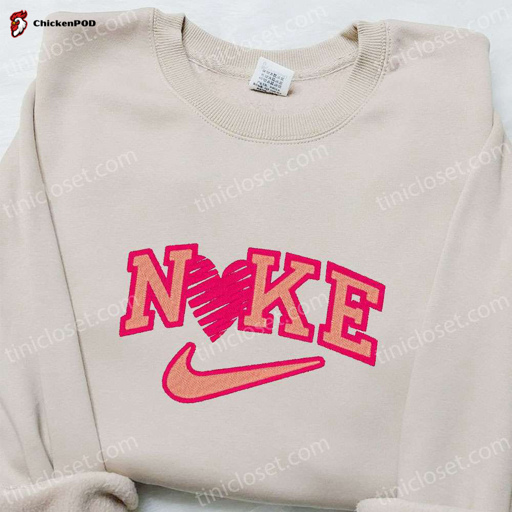 Mushroom x Nike Cartoon Embroidered Shirt: Best Nike-Inspired Gift for Family