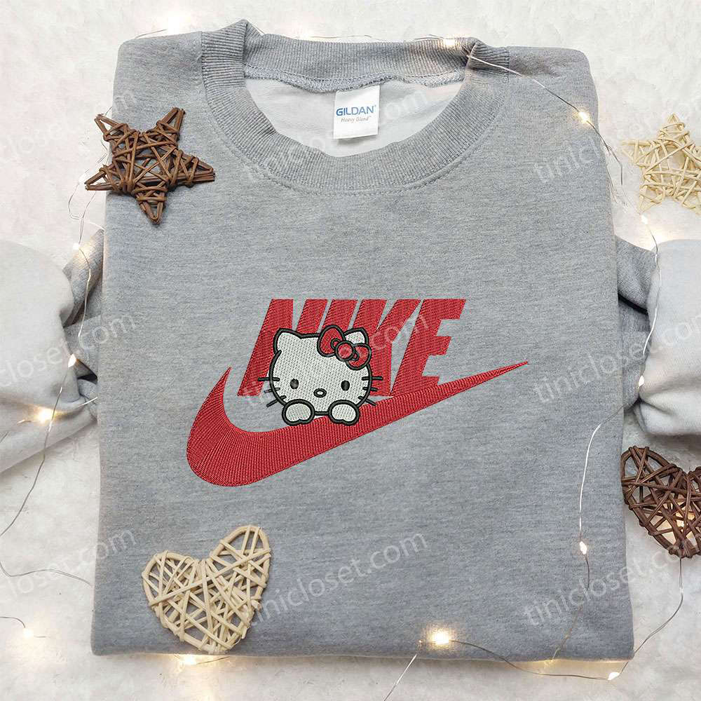 Hello Kitty x Nike Embroidered Shirt & Sweatshirt: Cute Gifts for Her