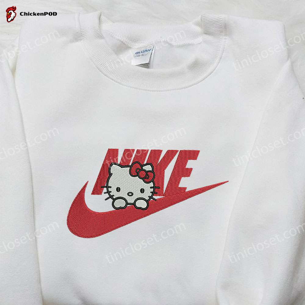 Hello Kitty x Nike Embroidered Shirt & Sweatshirt: Cute Gifts for Her