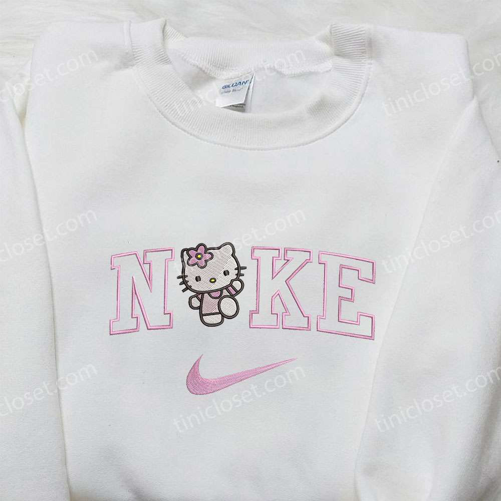 Hello Kitty x Nike Embroidered Shirt & Sweatshirt: Best Gifts for Daughter – Nike Inspired Apparel